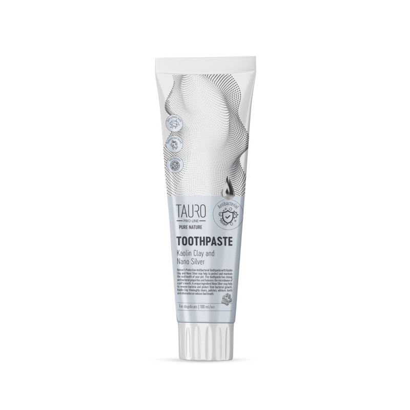 Tauro Pro Line Pure Nature зубная паста с наночастицами серебра для собак и кошек, 100 мл