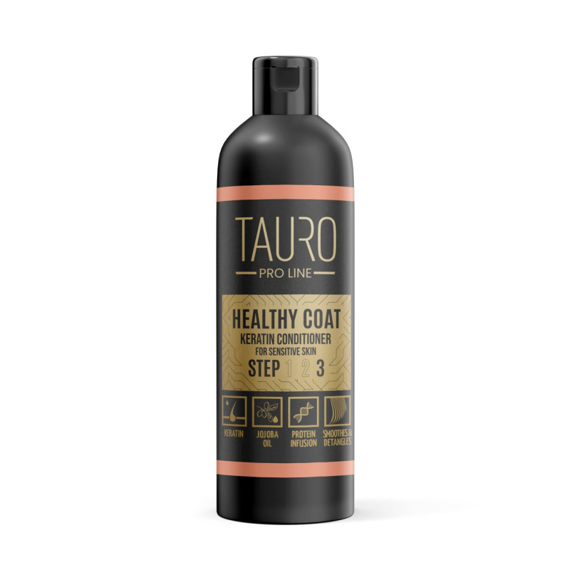 Tauro Pro Line Healthy Coat Keratin кондиціонер для шерсті собак та котів з кератином, 250 мл
