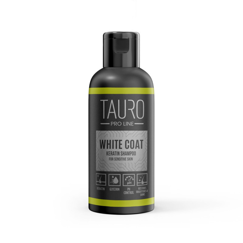 Tauro Pro Line White Coat Keratin Shampoo шампунь для собак и кошек с белой шерстью, 50 мл