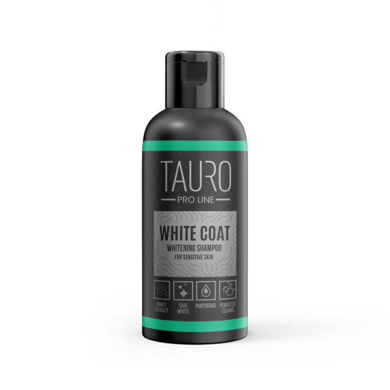 Tauro Pro Line White Coat Whitening Shampoo отбеливающий шампунь для собак и кошек с белой шерстью, 50 мл