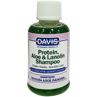 Davis Protein & Aloe & Lanolin шампунь з ланоліном для живлення шерсті собак та котів, 50 мл