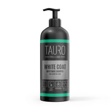 Tauro Pro Line White Coat Whitening Shampoo отбеливающий шампунь для собак и кошек с белой шерстью, 1 л