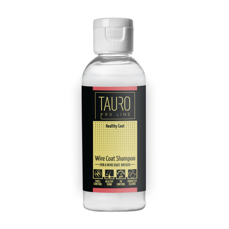 Tauro Pro Line Healthy Coat Wire Coat Shampoo шампунь для собак и кошек с жесткой шерстью, 65 мл