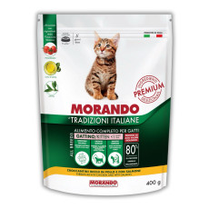 Morando Tradizioni Kitten сухой корм для котят с курицей и лососем, 400 гр