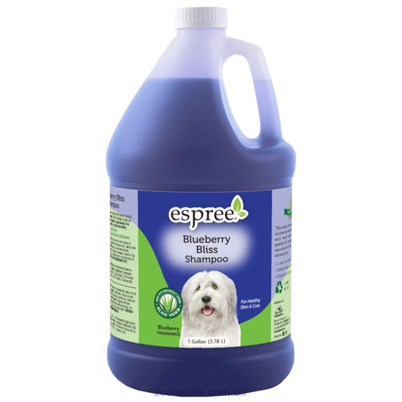 Espree Blueberry Bliss Shampoo шампунь с ароматом черники для собак, 3.79 л