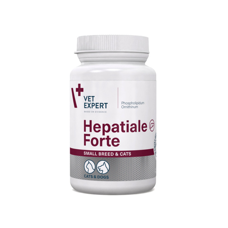 VetExpert Hepatiale Forte Small breed & cats вітаміни для здоров'я печінки у собак малих порід та котів 40 табл