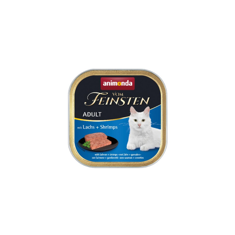 Animonda Vom Feinsten Adult with Salmon and Shrimps вологий корм з лососем та креветками для котів 100 гр