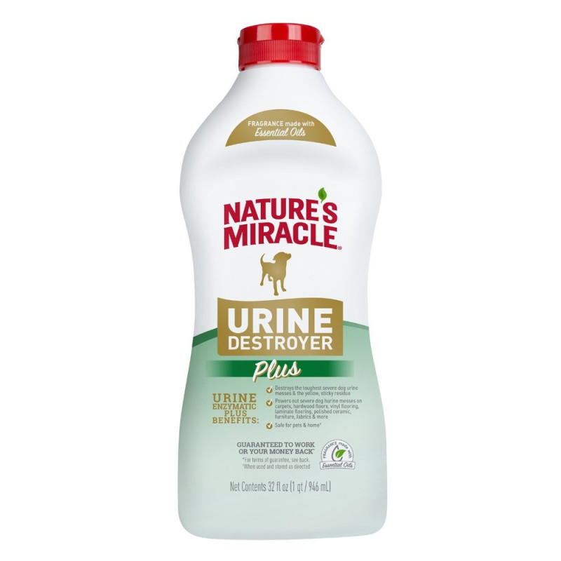 Nature's Miracle Urine Destroyer Plus средство для устранения пятен и запаха мочи собак 946 мл