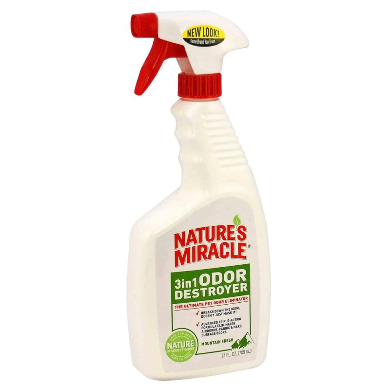 Nature's Miracle Odor Destroyer Mountain Fresh спрей для усунення запаху від тварин із запахом гірського повітря 709 мл