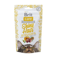 Brit Care Cat Snack Shiny Hair лакомство для кошек для шерсти, 50 гр