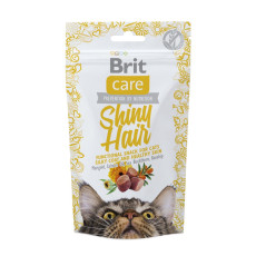Brit Care Cat Snack Shiny Hair ласощі для котів для шерсті, 50 гр