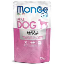 Monge Dog Wet GRILL Maiale вологий корм зі свининою для дорослих собак 100 гр