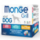 Monge Dog Wet GRILL MIX набір вологого корму з тріскою, індичкою та куркою, яловичиною для дорослих собак 12 шт по 100 гр
