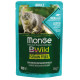 Monge BWild GF Merluzzo влажный корм с треской и креветками для котов, 85 гр