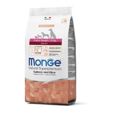 Monge Dog Extrasmall Adult Salmone сухий корм із лососем для собак мініатюрних порід, 2.5 кг