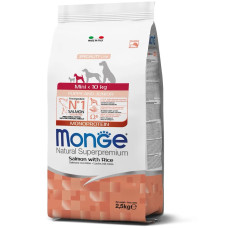 Monge Mini Puppy & Junior Salmone сухий корм з лососем для цуценят малих порід, 7.5 кг