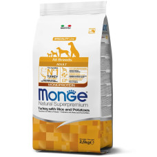 Monge Monoprotein All breeds Adult Taccino сухой корм с индейкой для собак, 12 кг