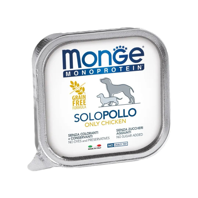 Monge Monoprotein Dog Solo Pollo вологий корм з куркою для собак, 150 гр