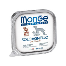 Monge Monoprotein Dog Solo Agnello вологий корм з ягнятком для собак, 150 гр