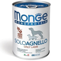 Monge Monoprotein Dog Solo Agnello влажный корм с ягненком для собак, 400 гр