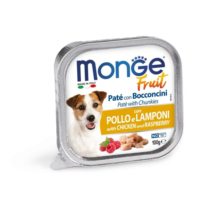 Monge Dog Fruit Pollo влажный корм с курицей для собак, 100 гр