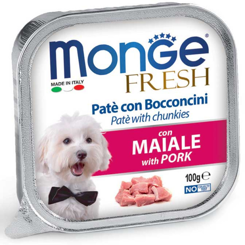 Monge Dog Fresh Maiale влажный корм со свининой для взрослых собак 100 гр