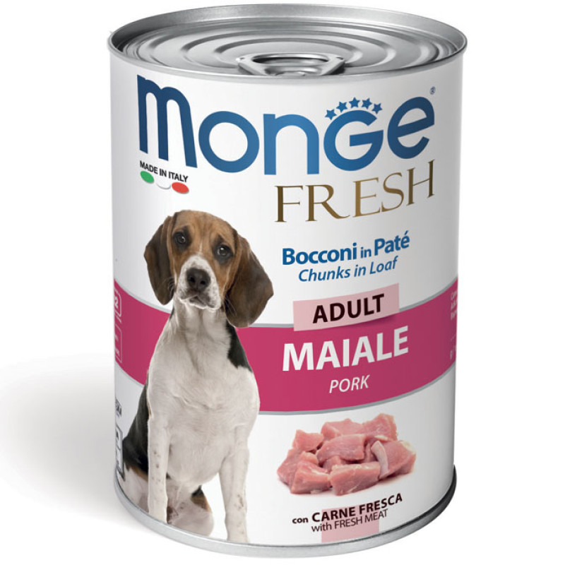 Monge Dog Fresh Maiale влажный корм со свининой для взрослых собак 400 гр