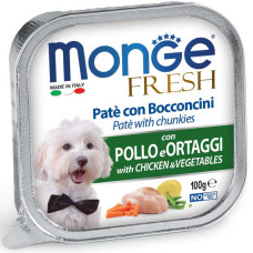 Monge Dog Fresh Pollo вологий корм з куркою та овочами для дорослих собак 100 гр