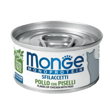 Monge Cat Wet Monoprotein Pollo влажный корм с курицей и горошком для котов 80 гр