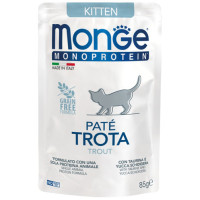 Monge Kitten Wet Monoprotein Trota влажный корм с форелью для котят 85 гр