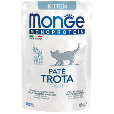 Monge Kitten Wet Monoprotein Trota влажный корм с форелью для котят 85 гр