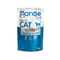 Monge Cat Grill Wet Senior Sgombro влажный корм со скумбрией для стареющих котов 85 гр