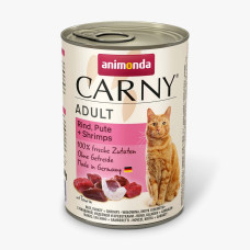 Animonda Carny Adult Beef Turkey Shrimps влажный корм с говядиной, индейкой и креветками для котов, 400 гр