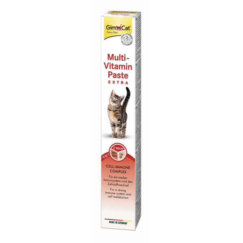 GimCat Multi-Vitamin Paste Extra мультивітамінна паста для котів, 200 гр