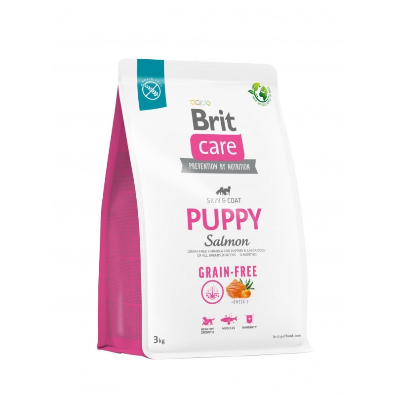 Brit Care GF Puppy Salmon сухой корм с лососем для щенят, 3 кг