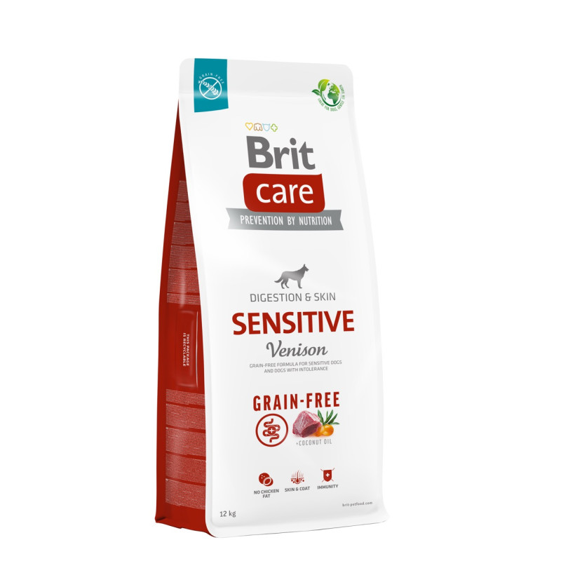 Brit Care Sensitive Venison сухой корм с олениной для собак, 12 кг