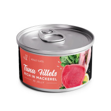 Savory Tuna Fillets Rich In Mackerel In Jelly For Adult Cats вологий корм з тунцем для котів, 70 гр