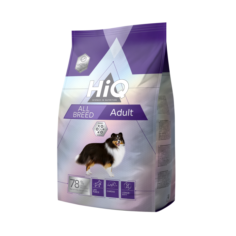 HiQ All Breed Adult сухой корм с мясом птицы для собак всех пород 11 кг