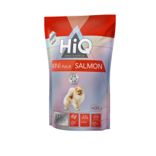 HiQ Mini Adult Salmon сухой корм с лососем для собак малых пород 400 гр