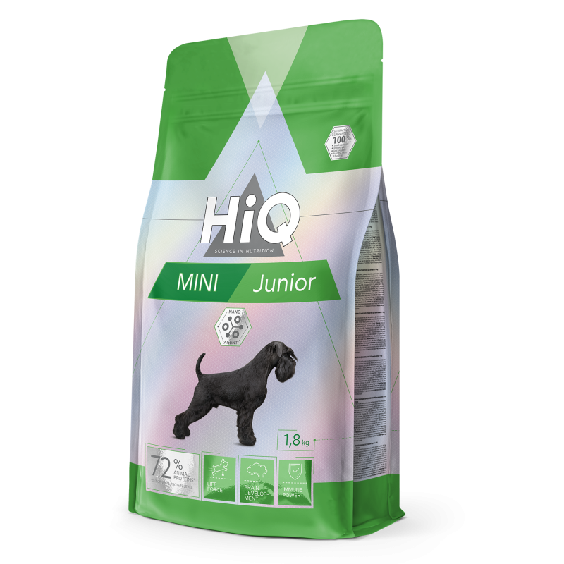 HiQ Mini Junior сухой корм с мясом птицы для юниоров мелких пород 1.8 кг