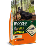 Monge BWild GF Mini Anatra сухий корм із качкою для собак дрібних порід, 15 кг