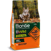 Monge BWild GF All Breeds Anatra сухой корм с уткой для собак, 2.5 кг