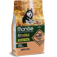 Monge BWild GF All Breeds Salmone сухой корм с лососем для собак, 2.5 кг