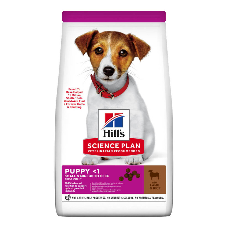 Hill's SP Puppy Small & Miniature Lamb & Rice сухой корм с ягненком для щенят малых пород 3 кг