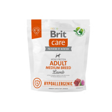 Brit Care Adult Medium Breed Lamb Hypoallegic сухий корм для собак середніх порід з ягням, 1 кг