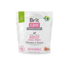 Brit Care Adult Small Breed Chicken and Insect сухий корм з куркою та білком комах для собак малих порід, 1 кг