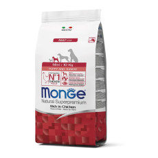 Monge Puppy And Junior Mini Ricco сухий корм з куркою для цуценят малих порід, 0.8 кг