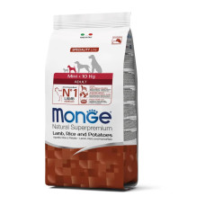 Monge Dog Adult Mini Agnello сухий корм з ягнятком для собак дрібних порід, 7.5 кг