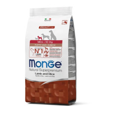 Monge Puppy and Junior Mini Agnello сухий корм з ягнятком для цуценят малих порід, 2.5 кг
