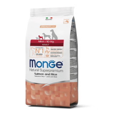 Monge Dog Adult Mini Salmone сухой корм с лососем для собак мелких пород. 15 кг